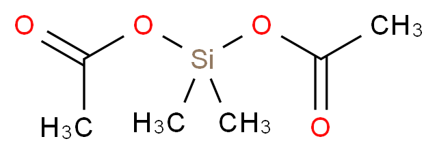 (acetyloxy)dimethylsilyl acetate_分子结构_CAS_2182-66-3