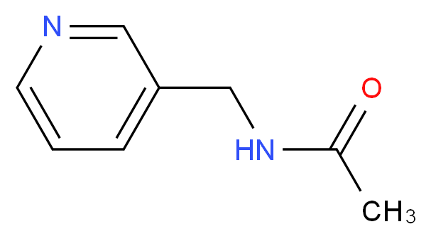 N-(pyridin-3-ylmethyl)acetamide_分子结构_CAS_22977-34-0