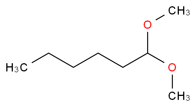 己醛二甲基乙缩醛_分子结构_CAS_1599-47-9)