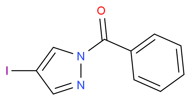 1-benzoyl-4-iodo-1H-pyrazole_分子结构_CAS_116228-38-7