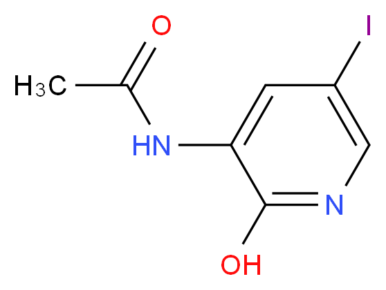 N-(2-Hydroxy-5-iodopyridin-3-yl)acetamide_分子结构_CAS_)