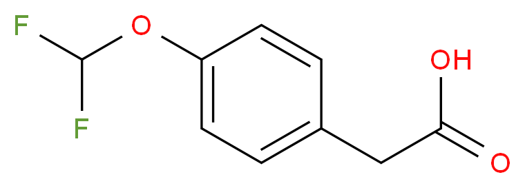 [4-(difluoromethoxy)phenyl]acetic acid_分子结构_CAS_)