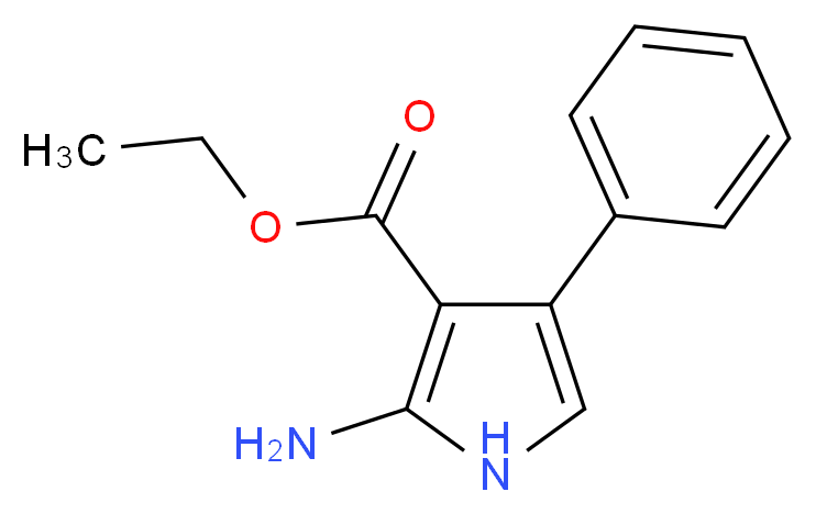 ethyl 2-amino-4-phenyl-1H-pyrrole-3-carboxylate_分子结构_CAS_147353-77-3