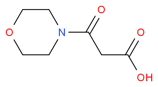 3-Morpholin-4-yl-3-oxopropanoic acid_分子结构_CAS_)