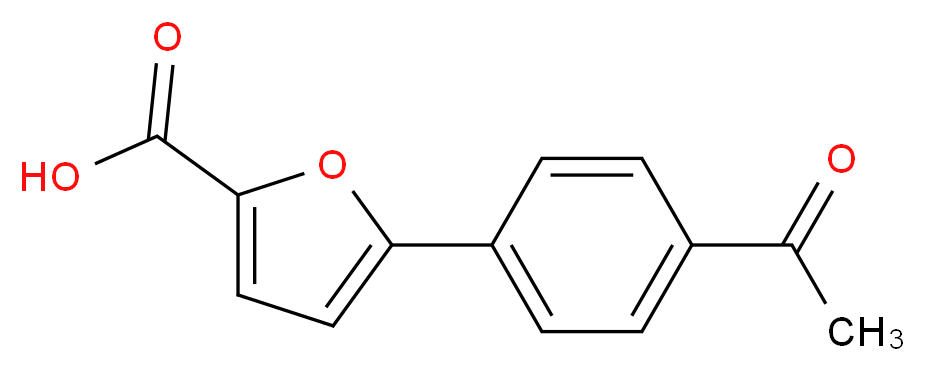 5-(4-acetylphenyl)-2-furoic acid_分子结构_CAS_52938-95-1)