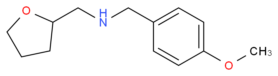 [(4-methoxyphenyl)methyl](oxolan-2-ylmethyl)amine_分子结构_CAS_356537-07-0