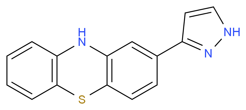 2-(1H-Pyrazol-3-yl)-10H-phenothiazine_分子结构_CAS_63285-55-2)