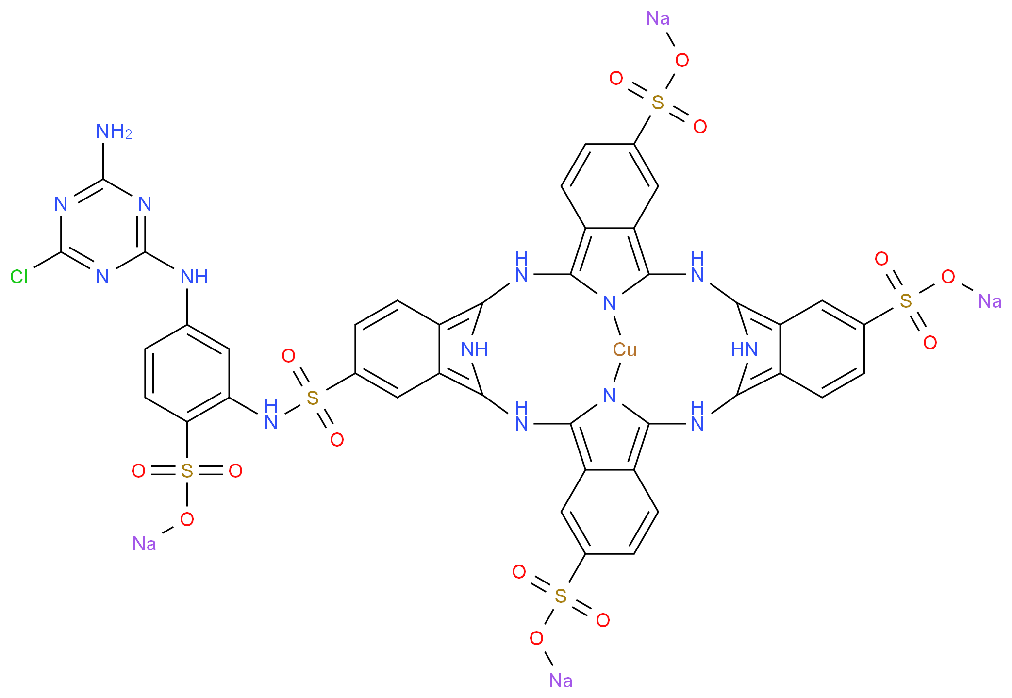 Reactive Blue 15_分子结构_CAS_12225-39-7)