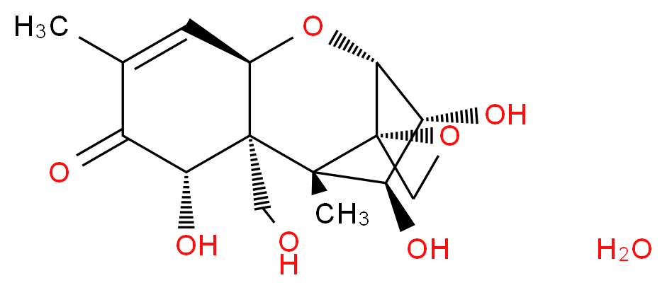 雪腐镰刀菌烯醇 (NIV) 水合物_分子结构_CAS_23282-20-4(anhydrous))