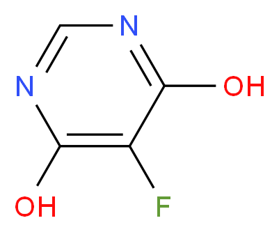 5-fluoropyrimidine-4,6-diol_分子结构_CAS_106615-61-6