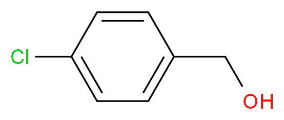 (4-chlorophenyl)methanol_分子结构_CAS_)
