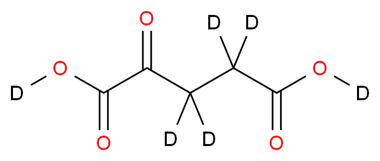 2-oxo(<sup>2</sup>H<sub>4</sub>)pentanedi(<sup>2</sup>H)oic acid_分子结构_CAS_1173021-86-7