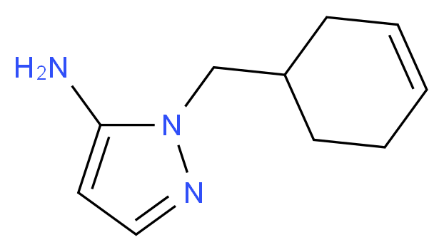 1-(cyclohex-3-en-1-ylmethyl)-1H-pyrazol-5-amine_分子结构_CAS_1015845-93-8)