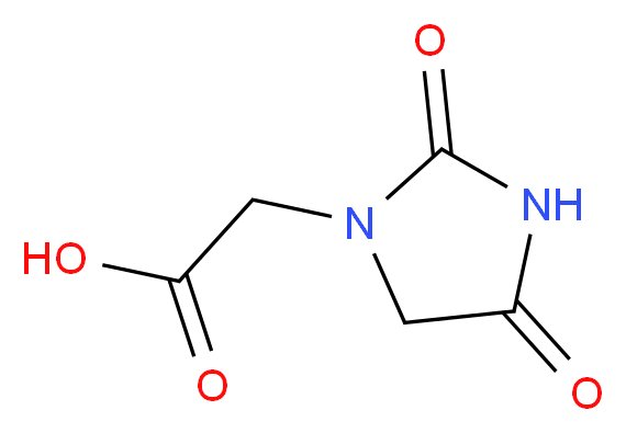 2-(2,4-dioxoimidazolidin-1-yl)acetic acid_分子结构_CAS_)
