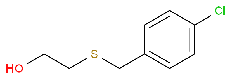 2-{[(4-chlorophenyl)methyl]sulfanyl}ethan-1-ol_分子结构_CAS_71501-40-1