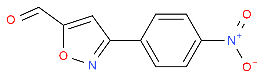 3-(4-NITRO-PHENYL)-ISOXAZOLE-5-CARBALDEHYDE_分子结构_CAS_869496-64-0)