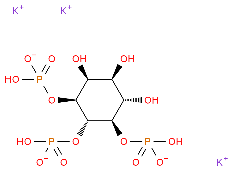 D-myo-Inositol 3,4,5-tris-phosphate tripotassium salt_分子结构_CAS_348128-32-5)