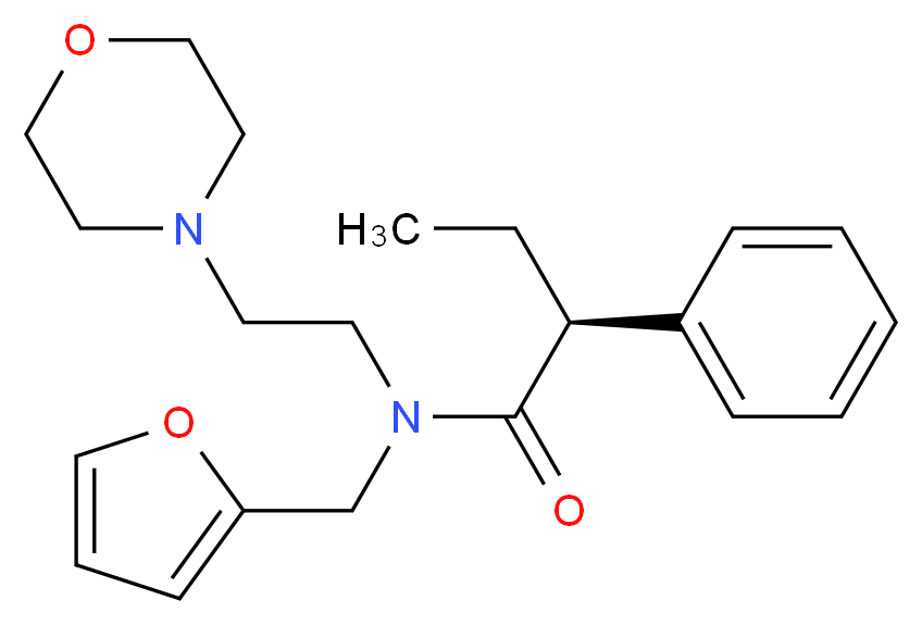 (2S)-N-(2-furylmethyl)-N-(2-morpholin-4-ylethyl)-2-phenylbutanamide_分子结构_CAS_)