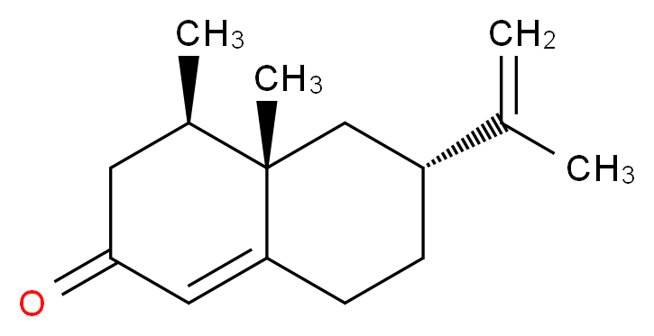 (4R,4aS,6R)-4,4a-dimethyl-6-(prop-1-en-2-yl)-2,3,4,4a,5,6,7,8-octahydronaphthalen-2-one_分子结构_CAS_4674-50-4