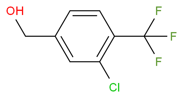 3-Chloro-4-(trifluoromethyl)benzyl alcohol_分子结构_CAS_948014-51-5)