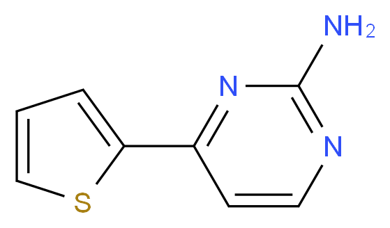 4-(thiophen-2-yl)pyrimidin-2-amine_分子结构_CAS_154321-60-5