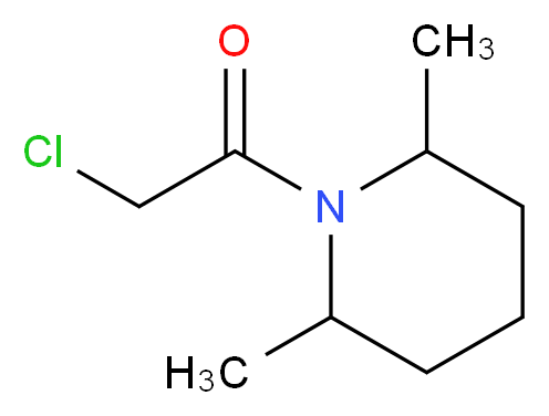 2-chloro-1-(2,6-dimethylpiperidin-1-yl)ethan-1-one_分子结构_CAS_33681-23-1