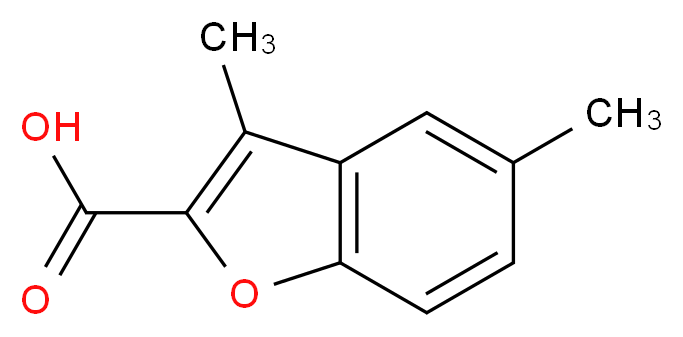 3,5-Dimethyl-1-benzofuran-2-carboxylic acid_分子结构_CAS_16817-32-6)