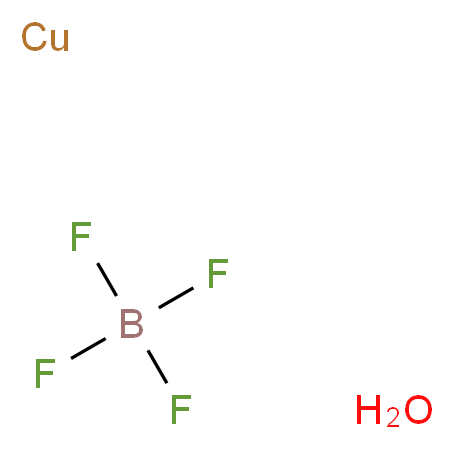 tetrafluoro-$l^{4}-borane copper hydrate_分子结构_CAS_314040-98-7