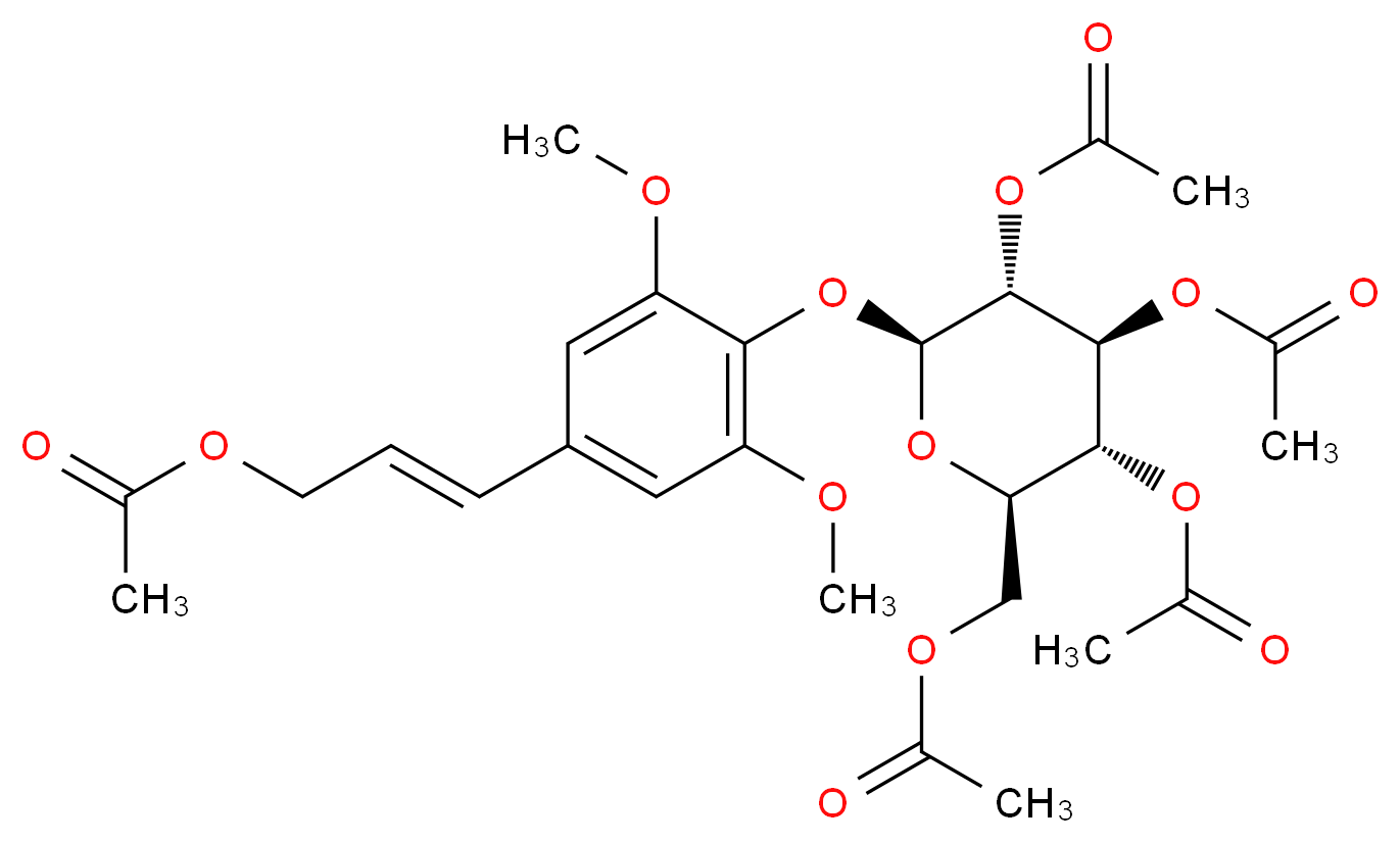 Syringin pentaacetate_分子结构_CAS_92233-55-1)