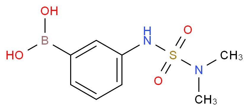 {3-[(dimethylsulfamoyl)amino]phenyl}boronic acid_分子结构_CAS_277295-50-8