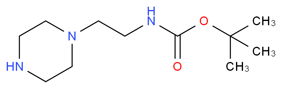 (2-Piperazin-1-yl-ethyl)-carbamic acid tert-butyl ester_分子结构_CAS_140447-78-5)