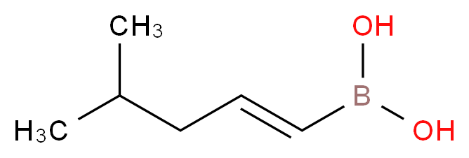 [(1E)-4-methylpent-1-en-1-yl]boronic acid_分子结构_CAS_214907-33-2