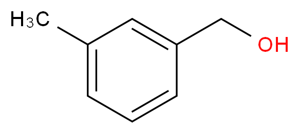 (3-methylphenyl)methanol_分子结构_CAS_587-03-1