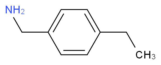 (4-ethylphenyl)methanamine_分子结构_CAS_)