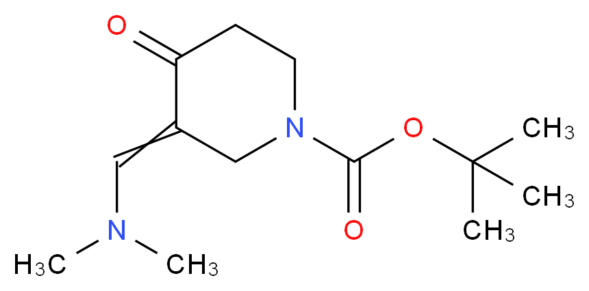 1-Boc-3-((DiMethylaMino)Methylene)-4-oxopiperidine_分子结构_CAS_157327-41-8)