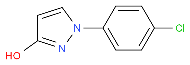 1-(4-Chlorophenyl)-1H-pyrazol-3-ol_分子结构_CAS_76205-19-1)
