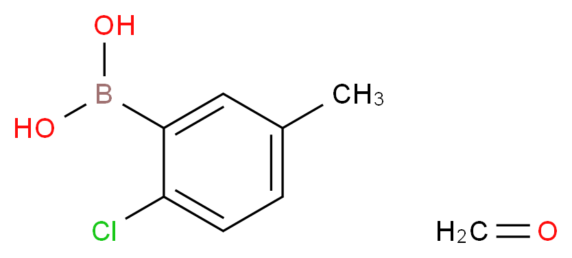 (2-chloro-5-methylphenyl)boronic acid; formaldehyde_分子结构_CAS_913835-30-0