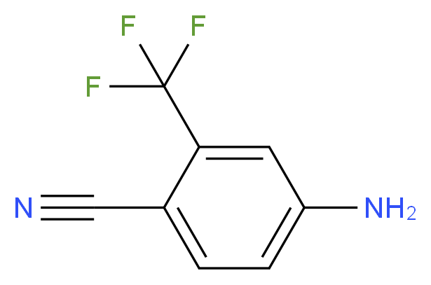 4-Amino-2-trifluoromethylbenzonitrile_分子结构_CAS_654-70-6)