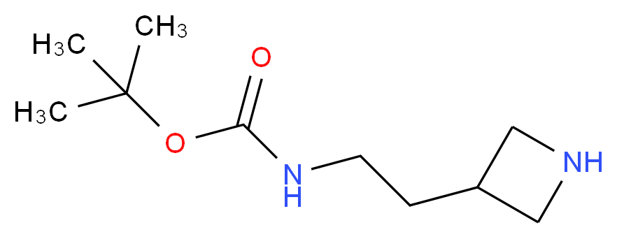 tert-butyl N-[2-(azetidin-3-yl)ethyl]carbamate_分子结构_CAS_162696-31-3