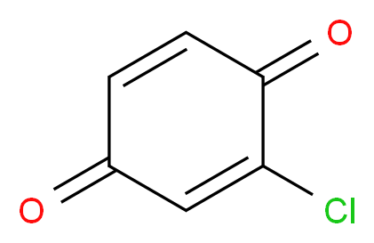 2-chlorocyclohexa-2,5-diene-1,4-dione_分子结构_CAS_695-99-8