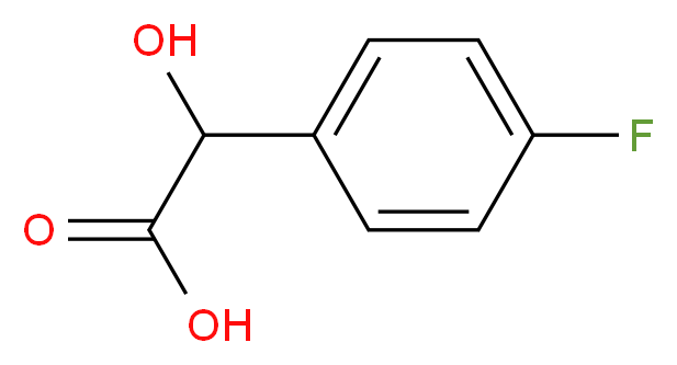 4-Fluoromandelic acid 98%_分子结构_CAS_395-33-5)