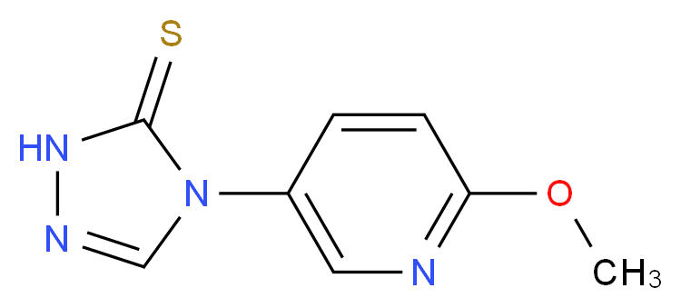 4-(6-methoxypyridin-3-yl)-4,5-dihydro-1H-1,2,4-triazole-5-thione_分子结构_CAS_)