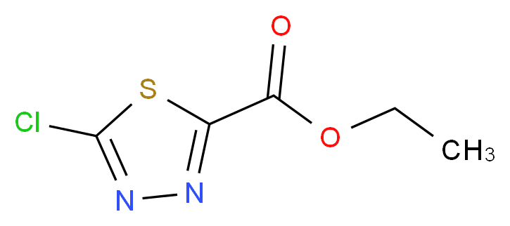 Ethyl 5-chloro-1,3,4-thiadiazole-2-carboxylate_分子结构_CAS_64837-49-6)