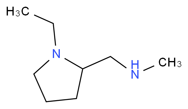 1-Ethyl-2-[(methylamino)methyl]pyrrolidine 97%_分子结构_CAS_60923-27-5)
