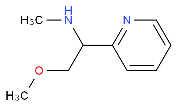 [2-methoxy-1-(pyridin-2-yl)ethyl](methyl)amine_分子结构_CAS_959238-90-5