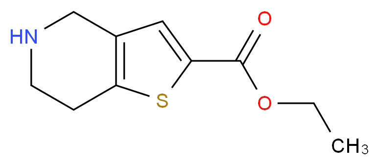 ethyl 4H,5H,6H,7H-thieno[3,2-c]pyridine-2-carboxylate_分子结构_CAS_1080026-94-3