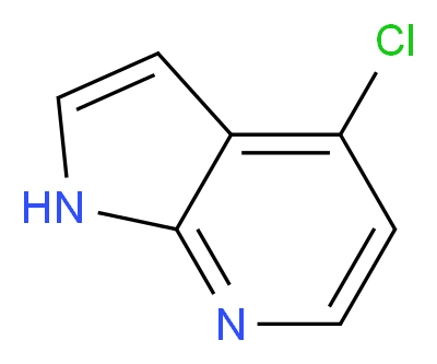 4-chloro-1H-pyrrolo[2,3-b]pyridine_分子结构_CAS_55052-28-3