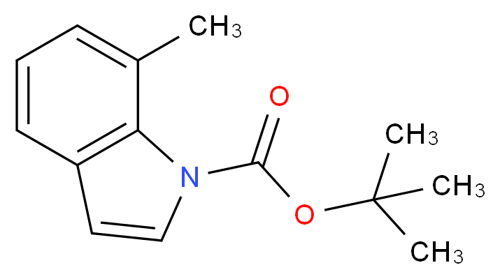 7-Methyl-1H-indole, N-BOC protected_分子结构_CAS_442910-62-5)