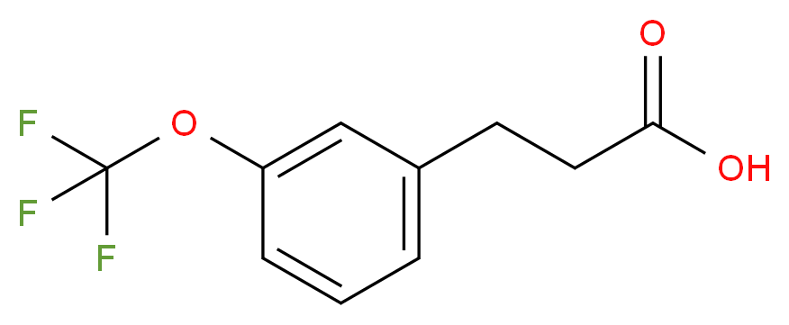 3-[3-(三氟甲氧基)苯基]丙酸_分子结构_CAS_168833-77-0)