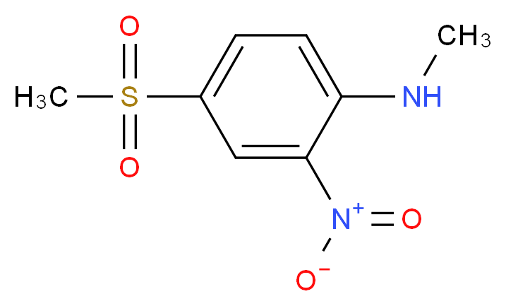 N-Methyl-N-[4-(methylsulphonyl)-2-nitrophenyl]amine_分子结构_CAS_)